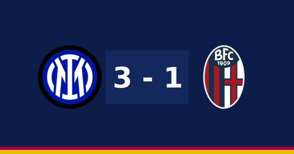 مباشر: بولونيا 1-3 Inter — الدقيقة 90′