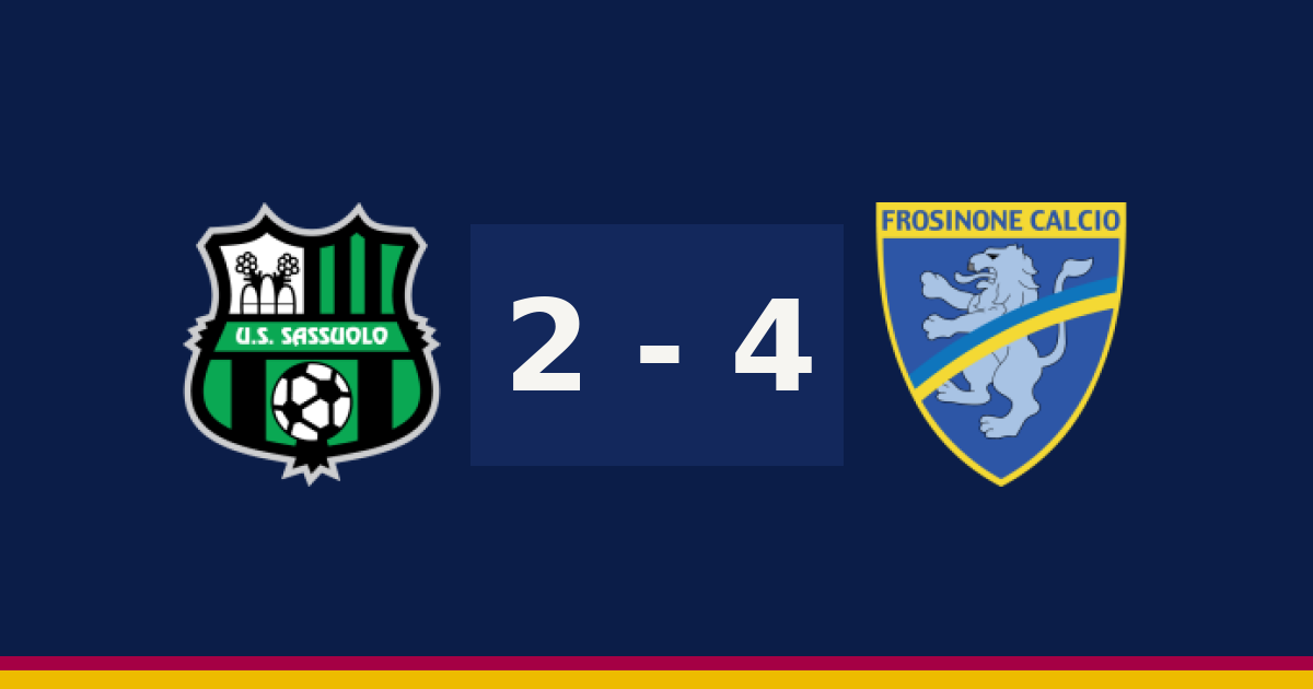مباشر: فروزينوني 4-2 ساسوولو — الدقيقة 59′