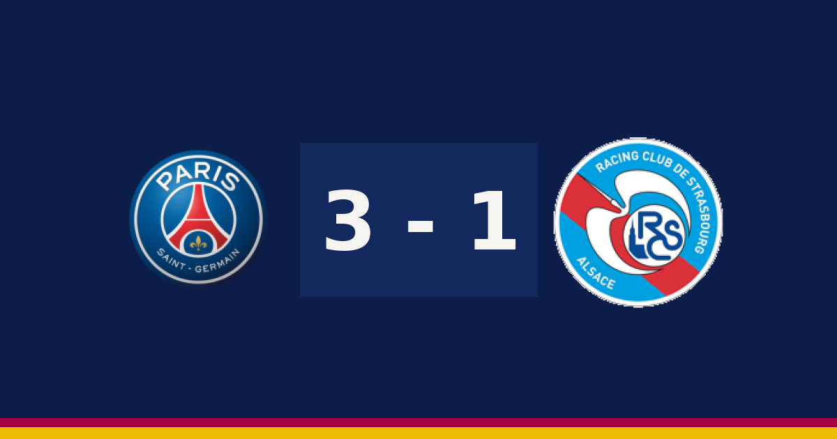 باريس سان جيرمان يتجاوز ستراسبورغ 3-1 في الدوري الفرنسي