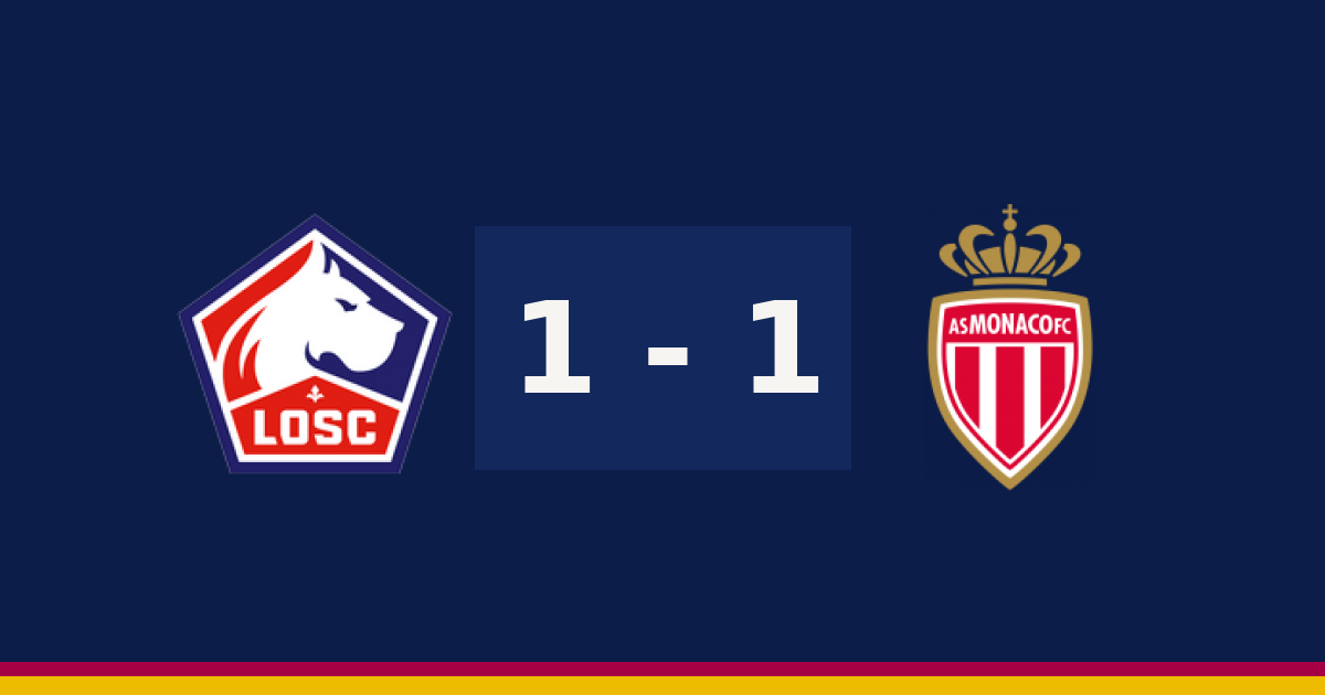 موناكو وليل يتعادلان 1-1 في الدوري الفرنسي