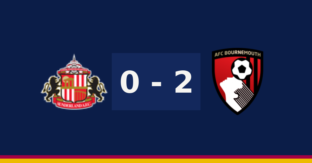 بورنموث يتجاوز سندرلاند 2-0 في الدوري الإنجليزي