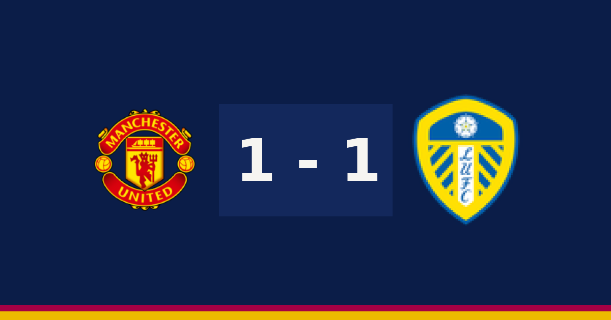 ليدز يونايتد ومانشستر يونايتد يتعادلان 1-1 في الدوري الإنجليزي