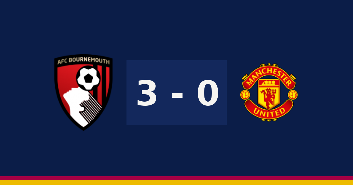 بورنموث يكتسح مانشستر يونايتد 3-0 في الدوري الإنجليزي