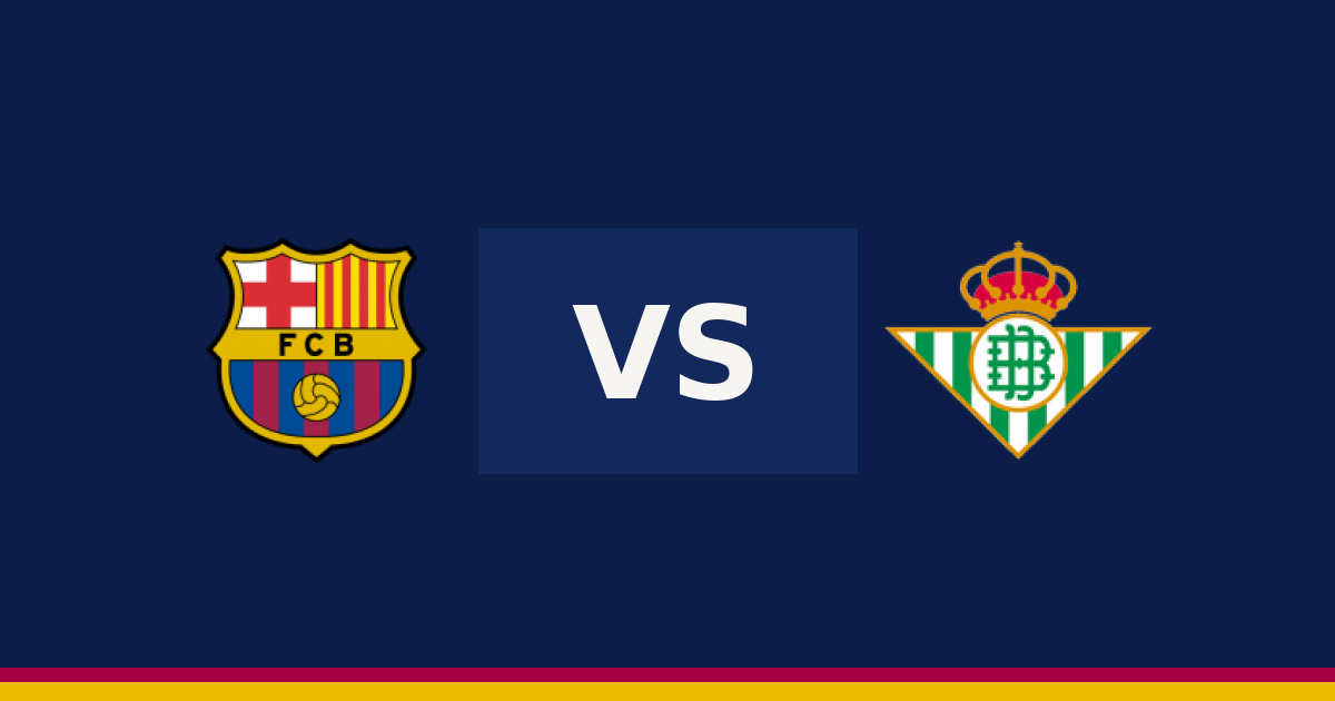 اليوم.. ريال بيتيس يواجه برشلونة في الدوري الإسباني