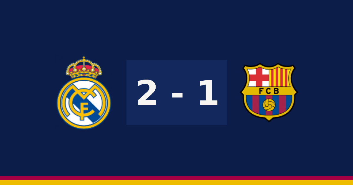 ريال مدريد يخطف الفوز من برشلونة 2-1 في الدوري الإسباني