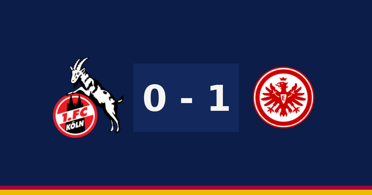 مباشر: آينتراخت فرانكفورت 1-0 كولن — الدقيقة 90′
