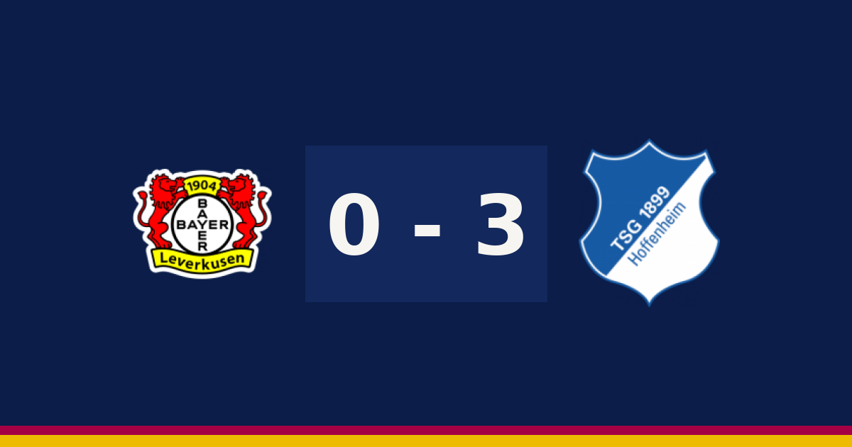 هوفنهايم يكتسح باير ليفركوزن 3-0 في الدوري الألماني