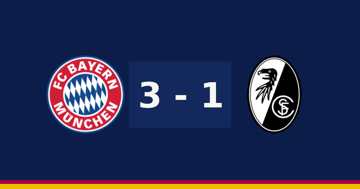 بايرن ميونخ يتجاوز فرايبورغ 3-1 في الدوري الألماني