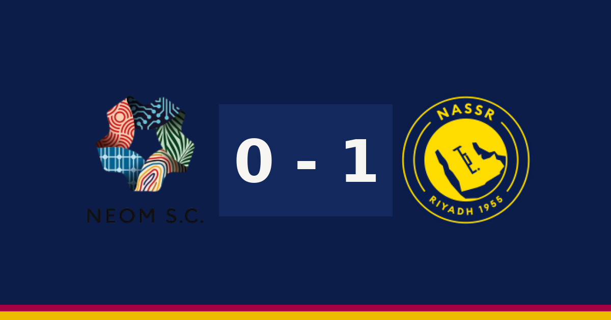 النصر يخطف الفوز من نيوم 1-0 في الدوري السعودي