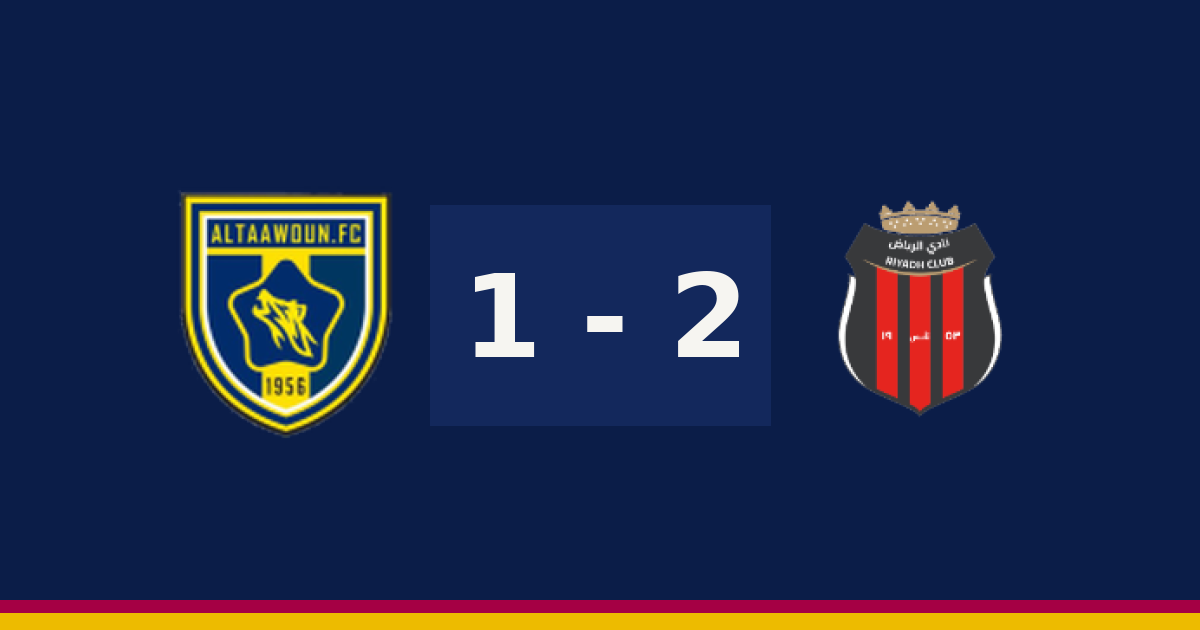 الرياض يخطف الفوز من التعاون 2-1 في الدوري السعودي