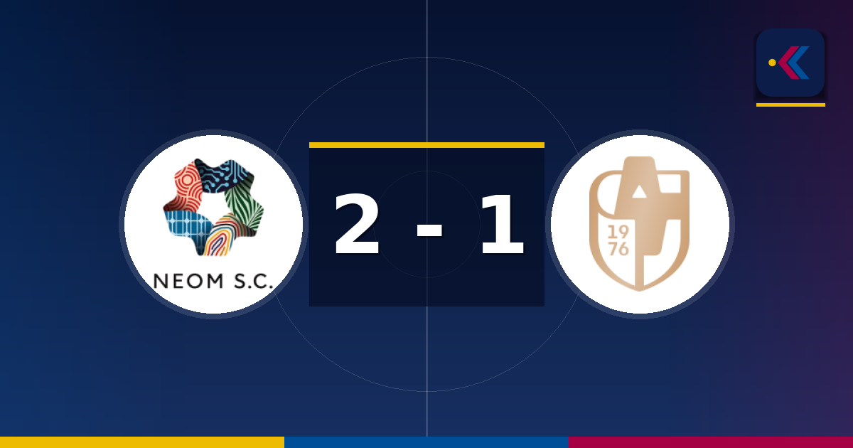 نيوم يخطف الفوز من الدرعية 2-1 في الدوري السعودي