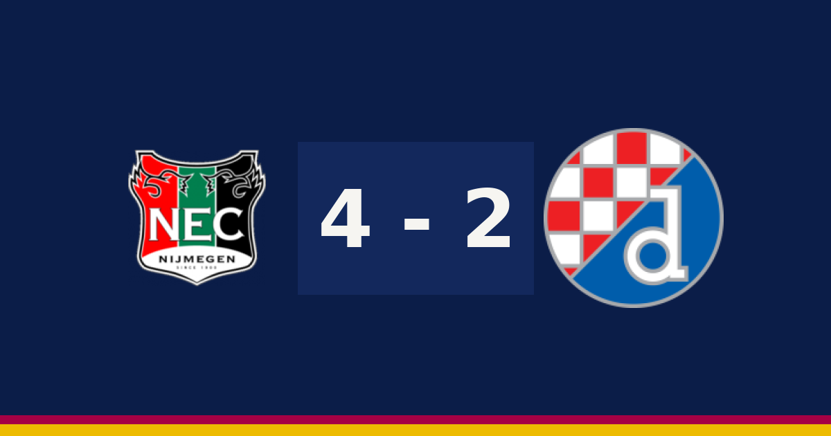 مباشر: دينامو زغرب 2-4 NEC نايميخن — الدقيقة 90′