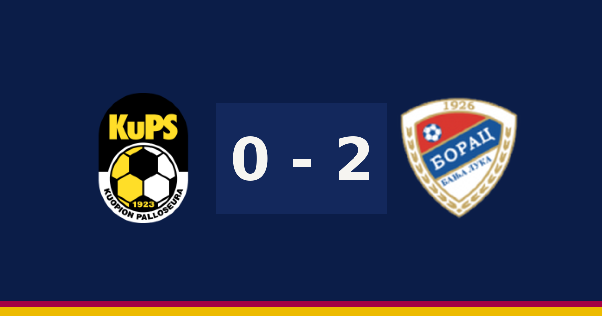 مباشر: بوراتش بانيا لوكا 2-0 KuPS — الدقيقة 75′