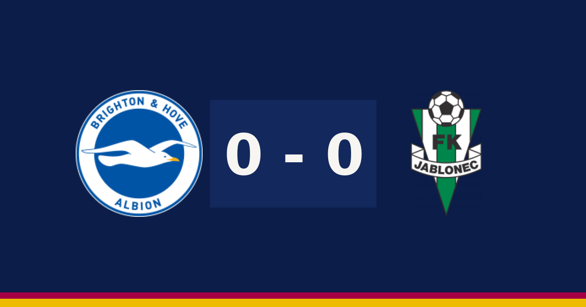 مباشر: نادي يابلونيك 0-0 برايتون — استراحة الشوط الأول