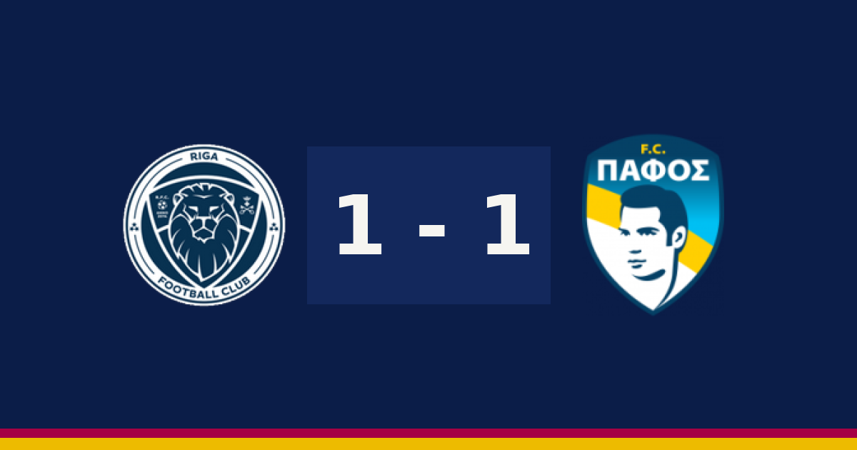 مباشر: بافوس 1-1 ريغا — الدقيقة 90′