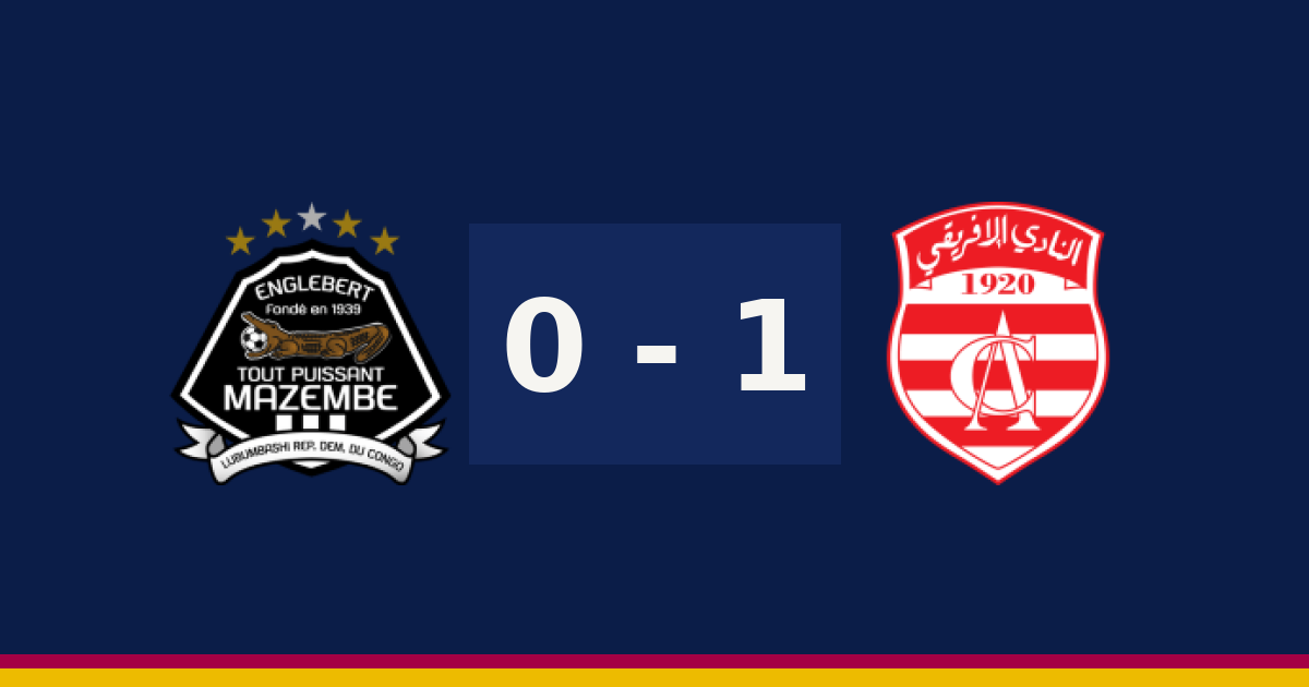 مباشر: نادي أفريكاين 1-0 تي بي مازيمبي — الدقيقة 52′