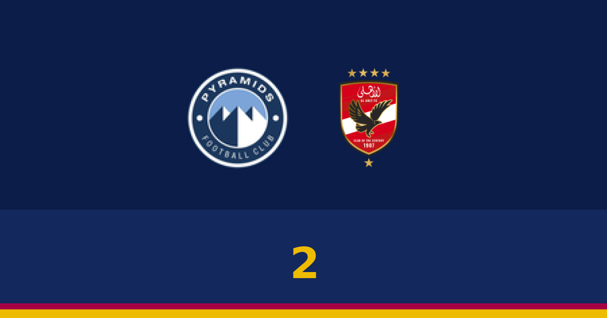 بيراميدز والأهلي المصري بلا هزيمة في الدوري